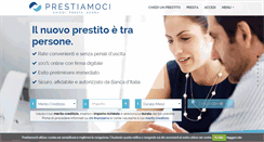 Desktop Screenshot of prestiamoci.it